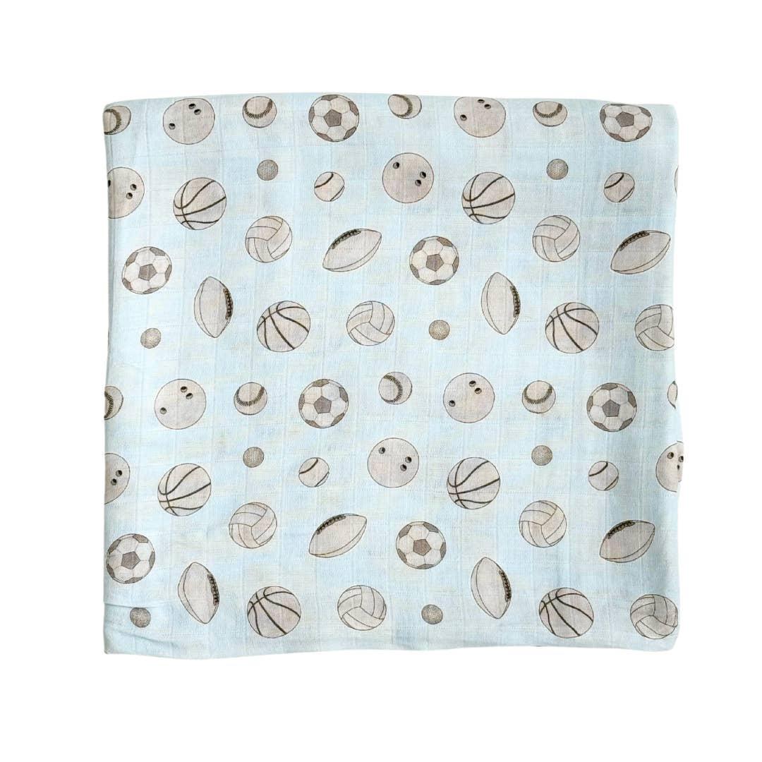 Baby Ballers Bamboo Muslin Swaddle Blanket